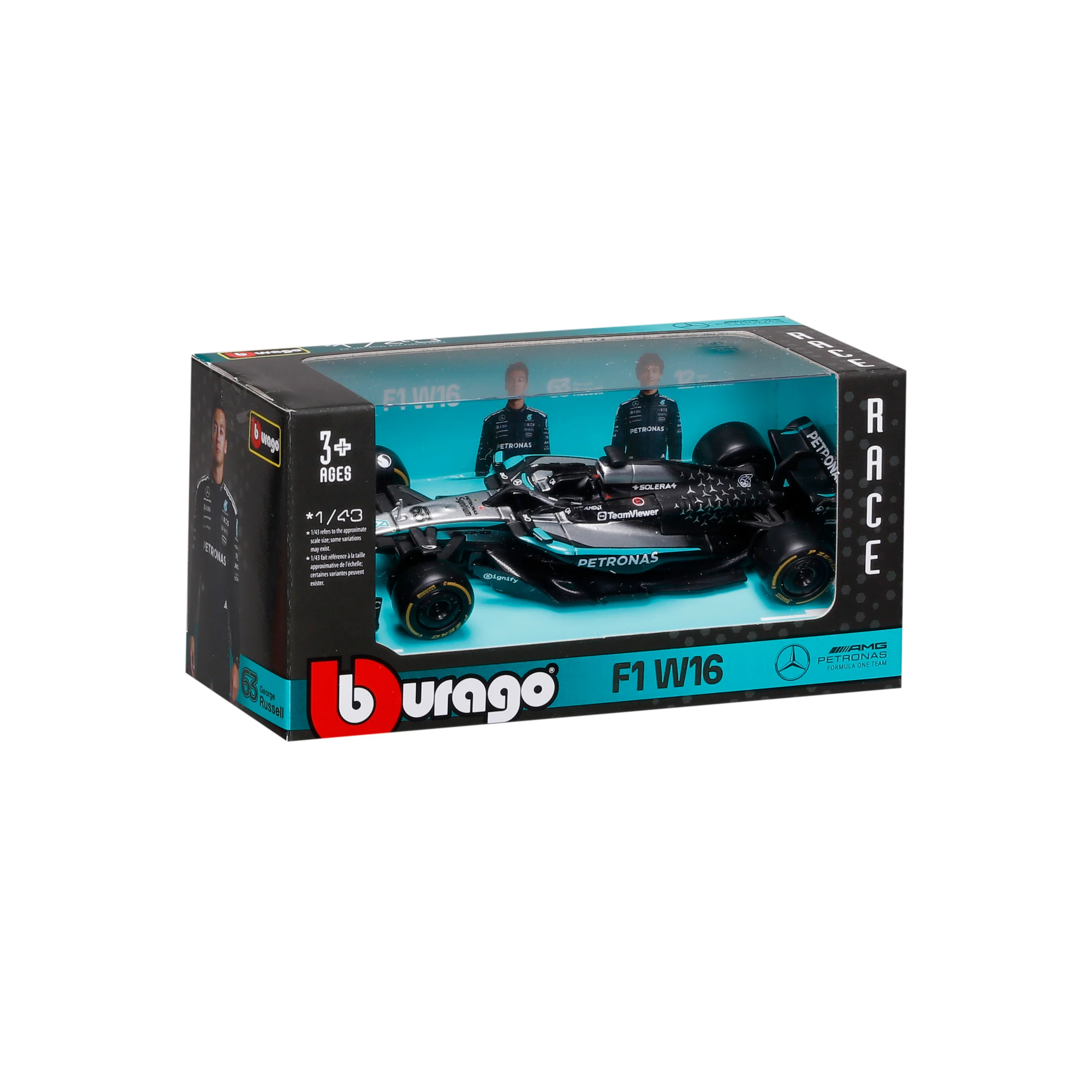 F1 Mercedes-AMG W16 2025 #63 George Russell – Scale 1:43 - Image 2