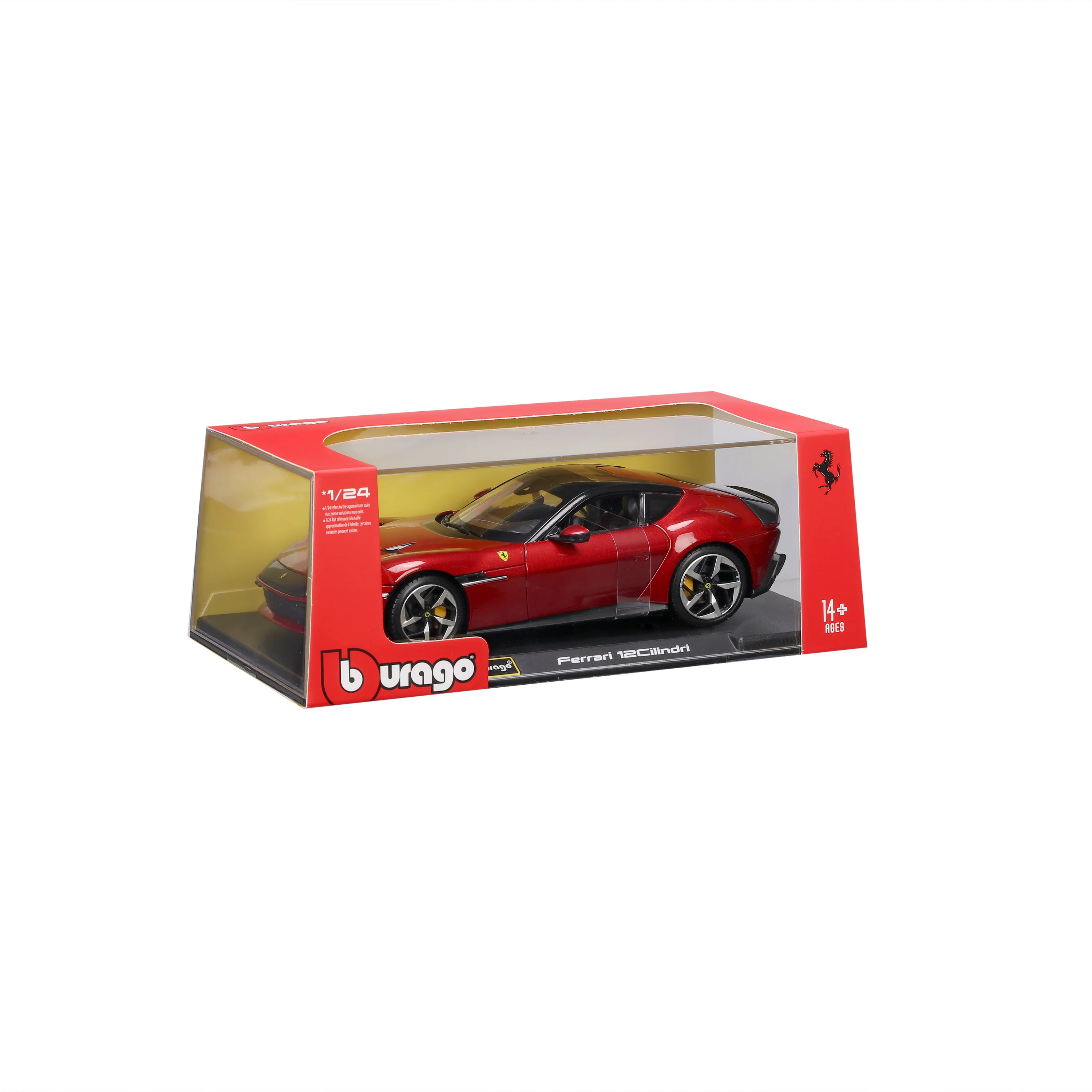 Ferrari 12 Cilindri 1:24 Imola Red with display case - WEB EXCLUSIVE - Image 2