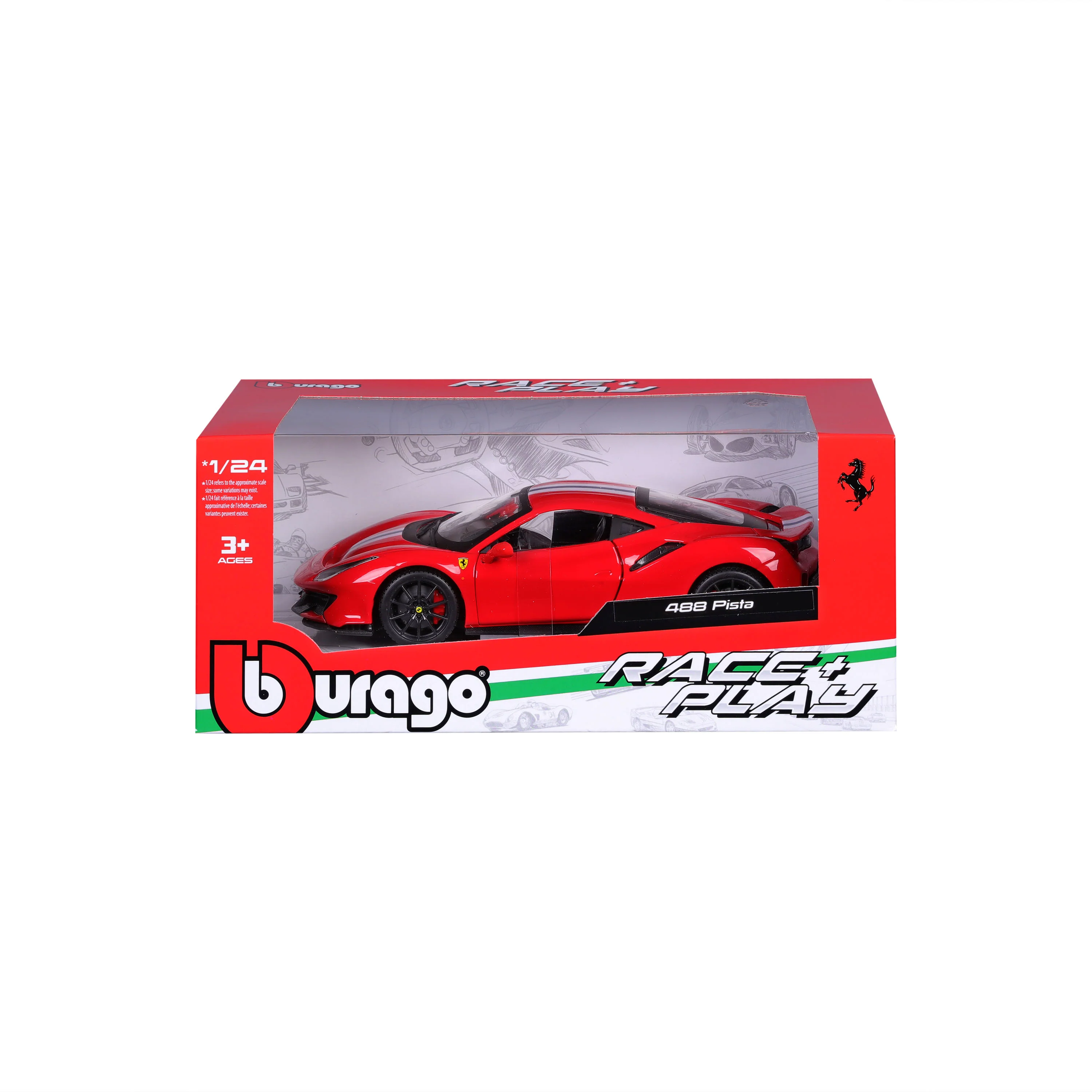 Ferrari 488 Pista R&P 1:24 Red - Image 2