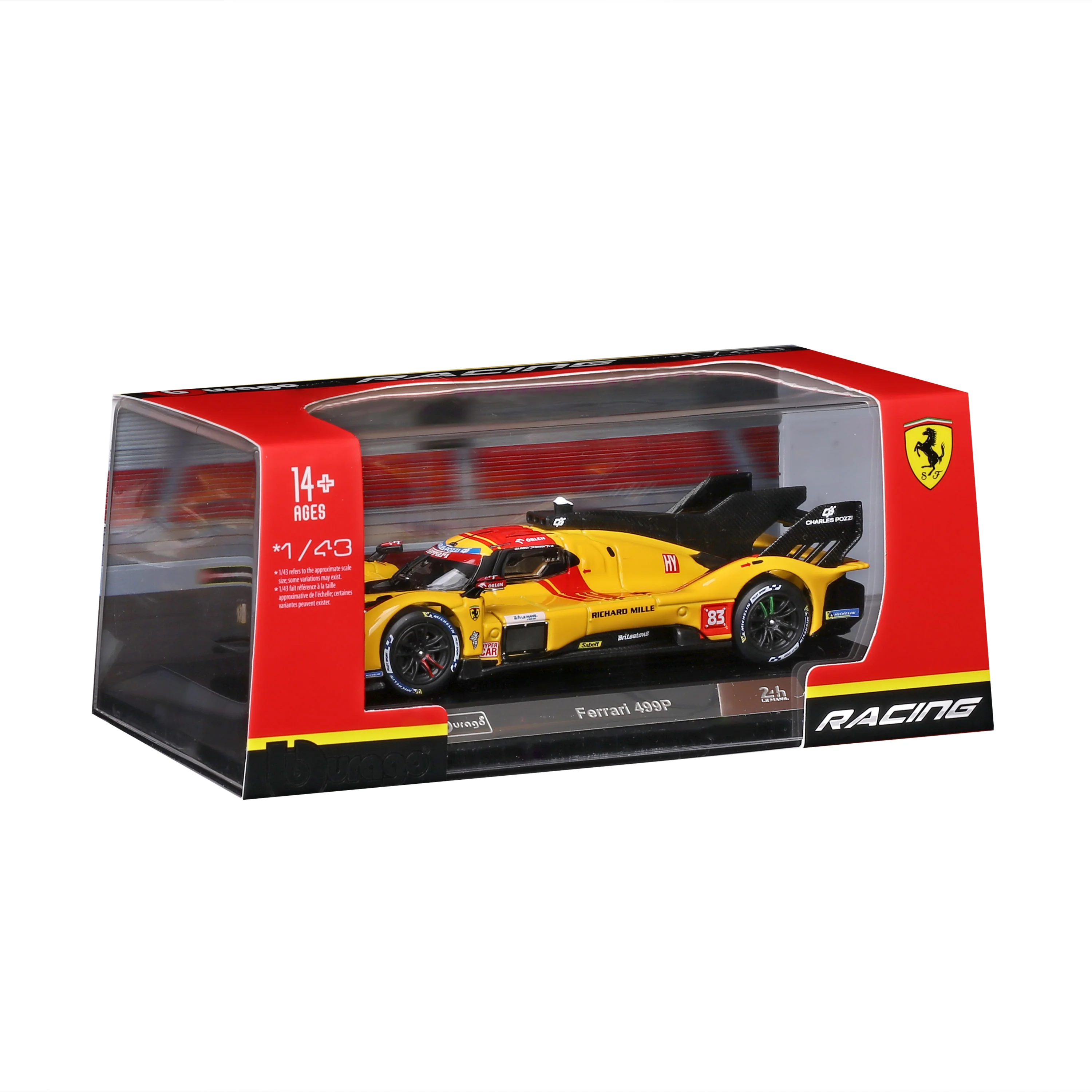 FERRARI 499P 24H LMH Hypercar 2025 #83 1:43 with display case - Image 2