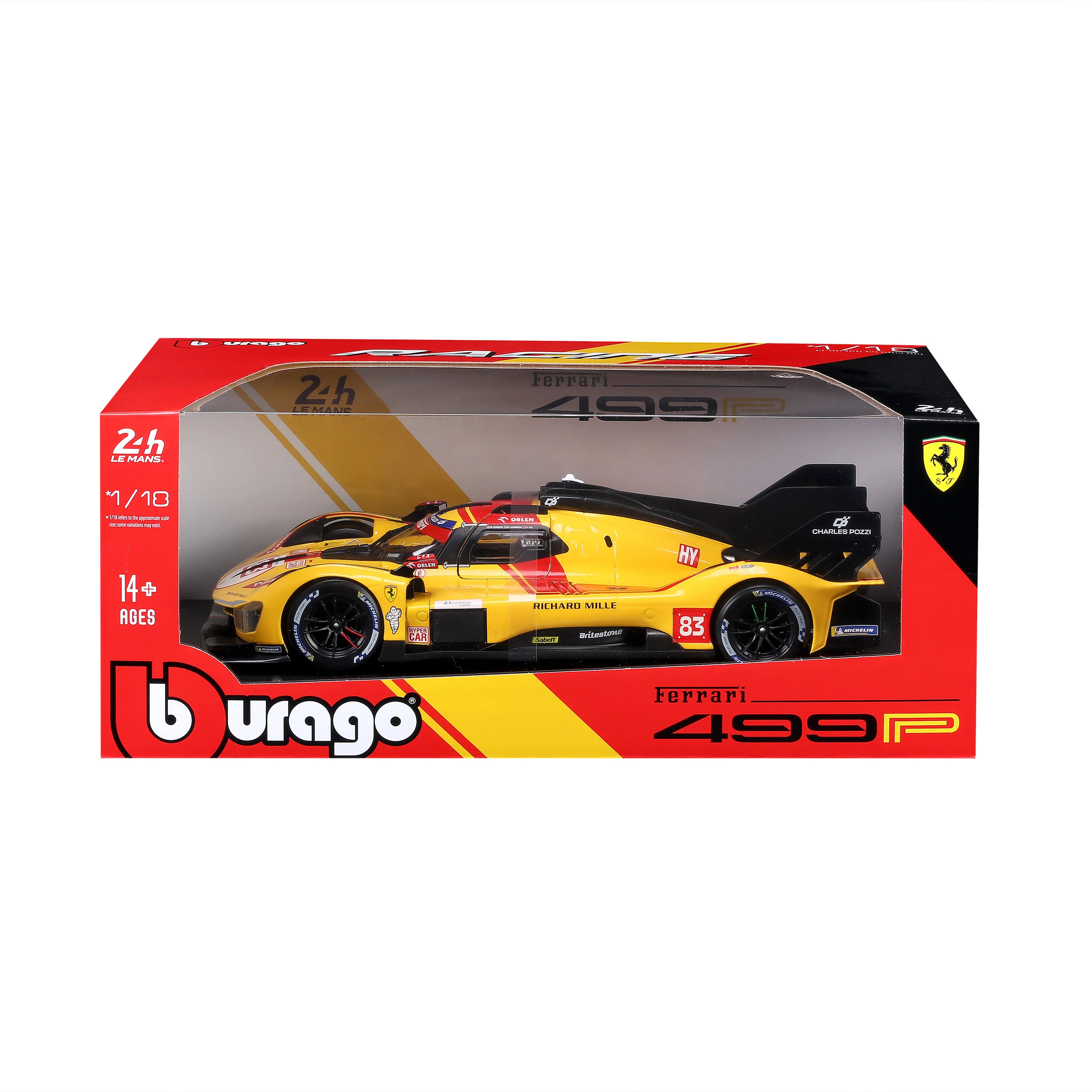 Ferrari 499P 24H LMH Hypercar 2025 Bburago 1:18 No. 83 - Image 7