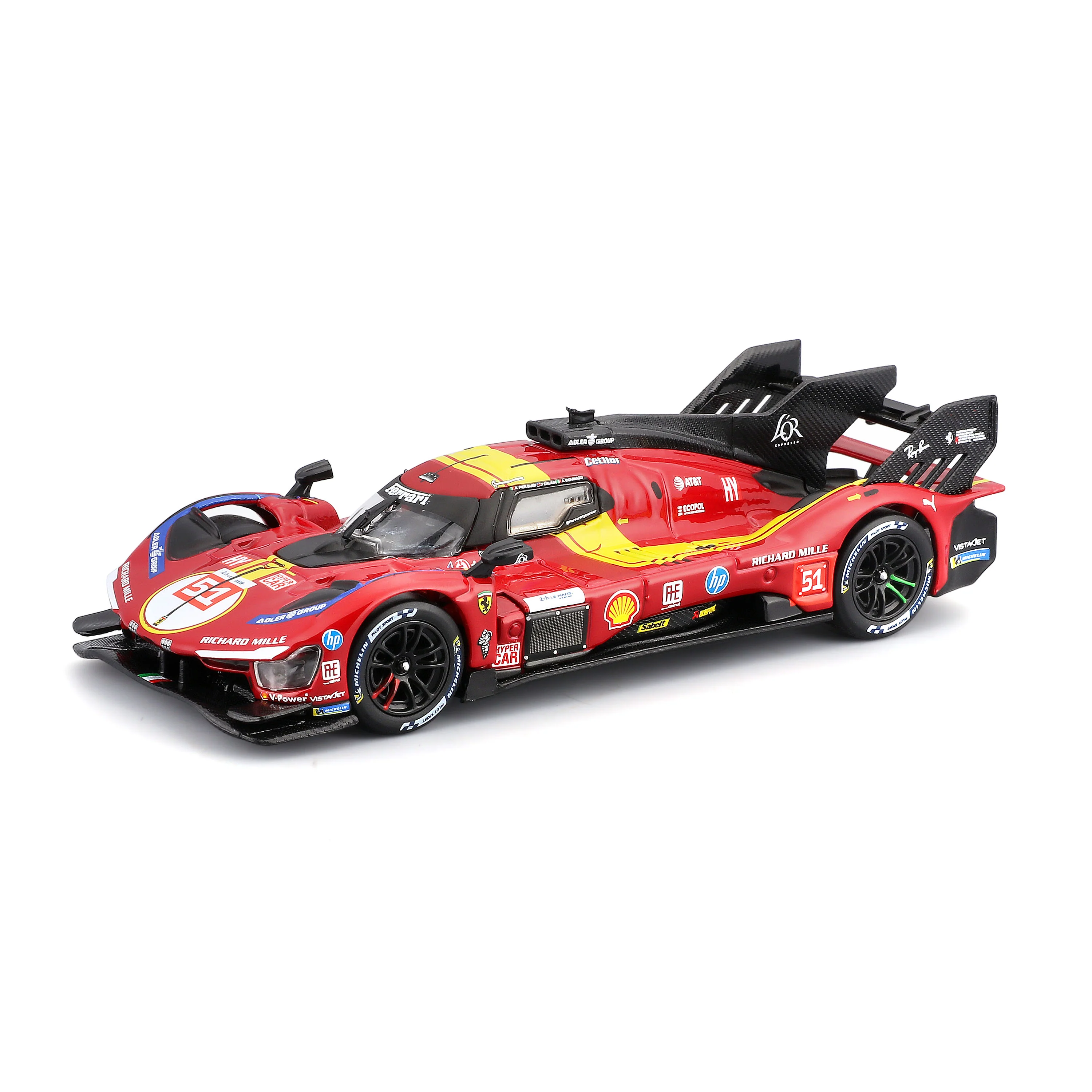 FERRARI 499P 24H LMH Hypercar 2025 No. 51 1:43 with display case - Image 3