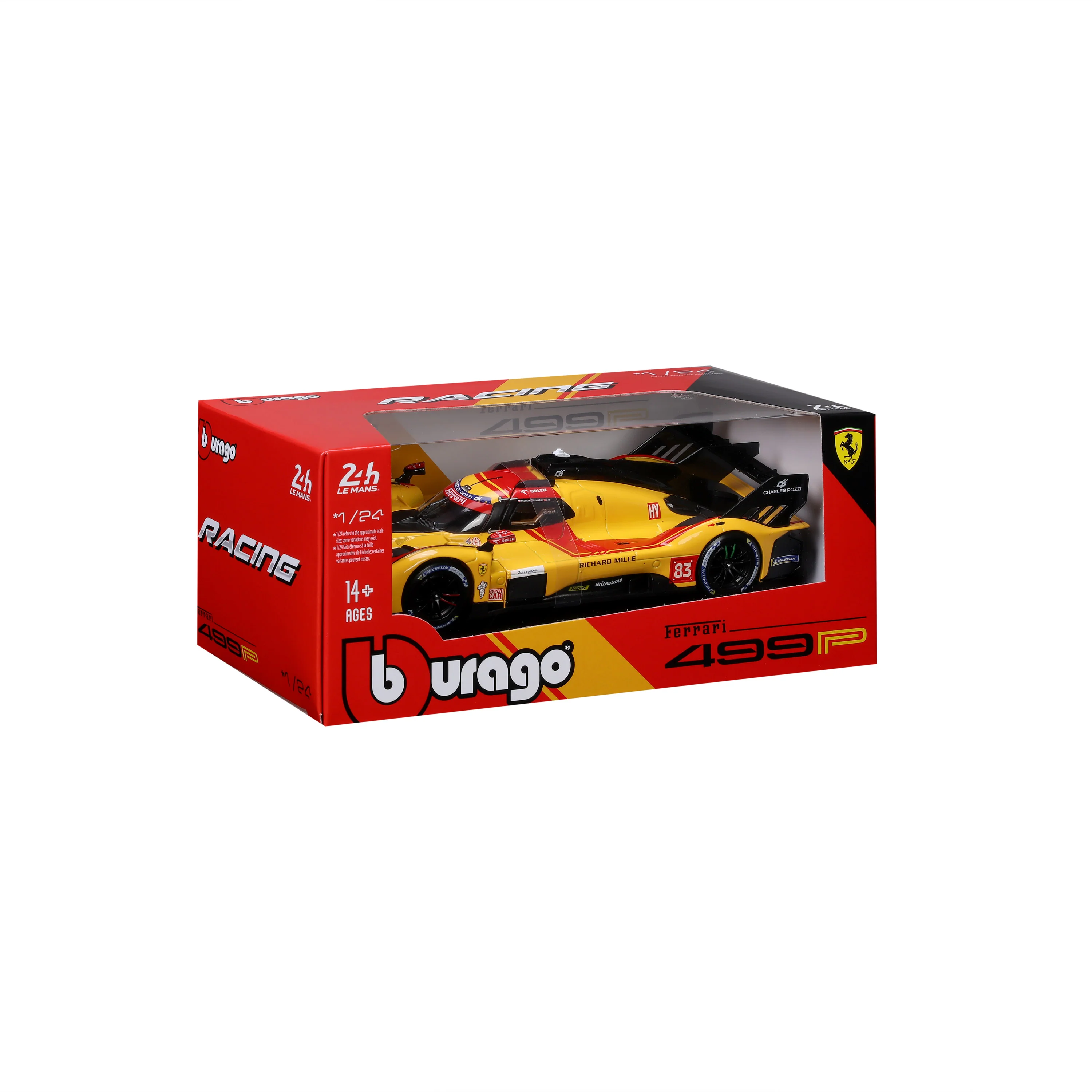 FERRARI 499P 24h LMS Hypercar 2025 Le Mans Champion N.83 1:24 - Image 2