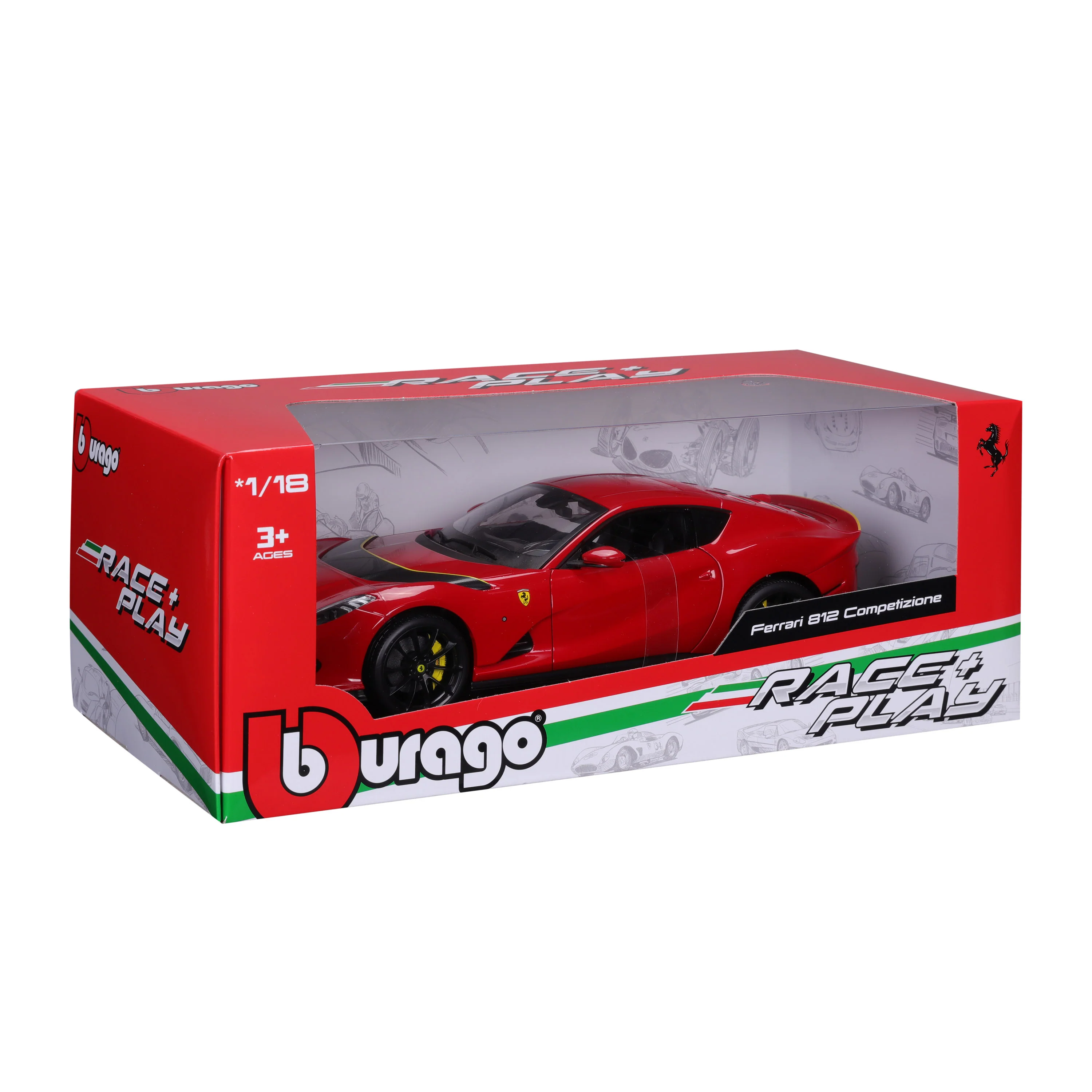 Ferrari 812 Competizione 2021 Red 1:18 - Image 2