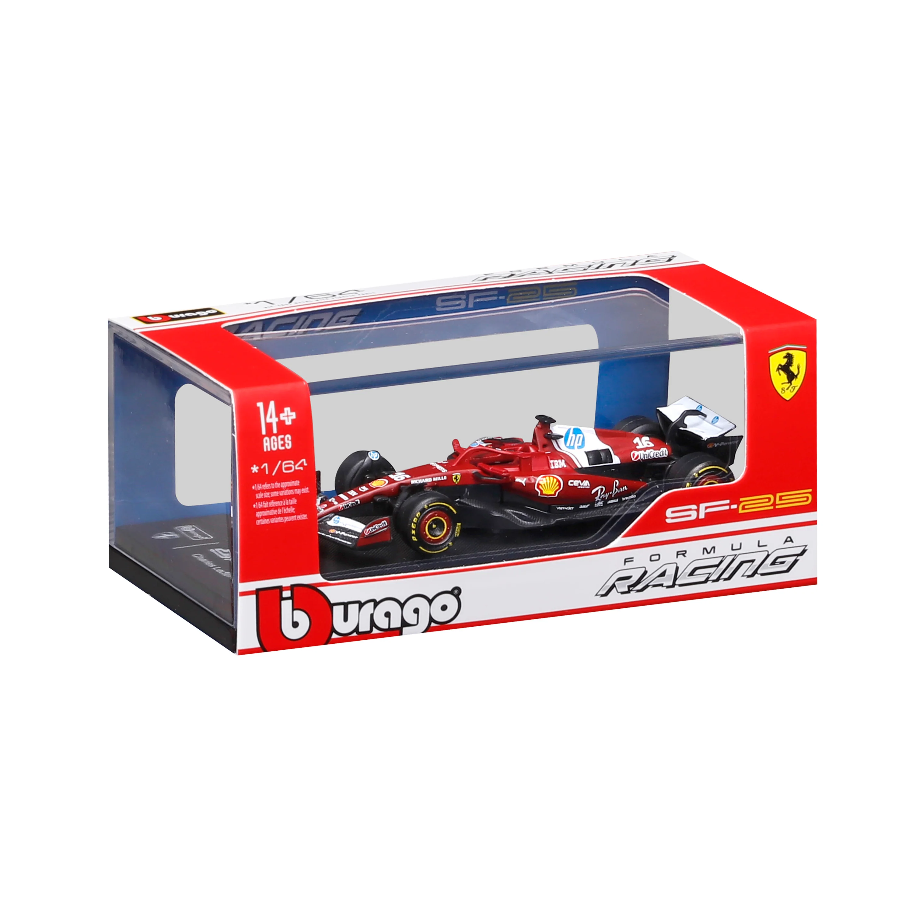 Ferrari SF-25 #16 Charles Leclerc 1:64 with display case - Image 2
