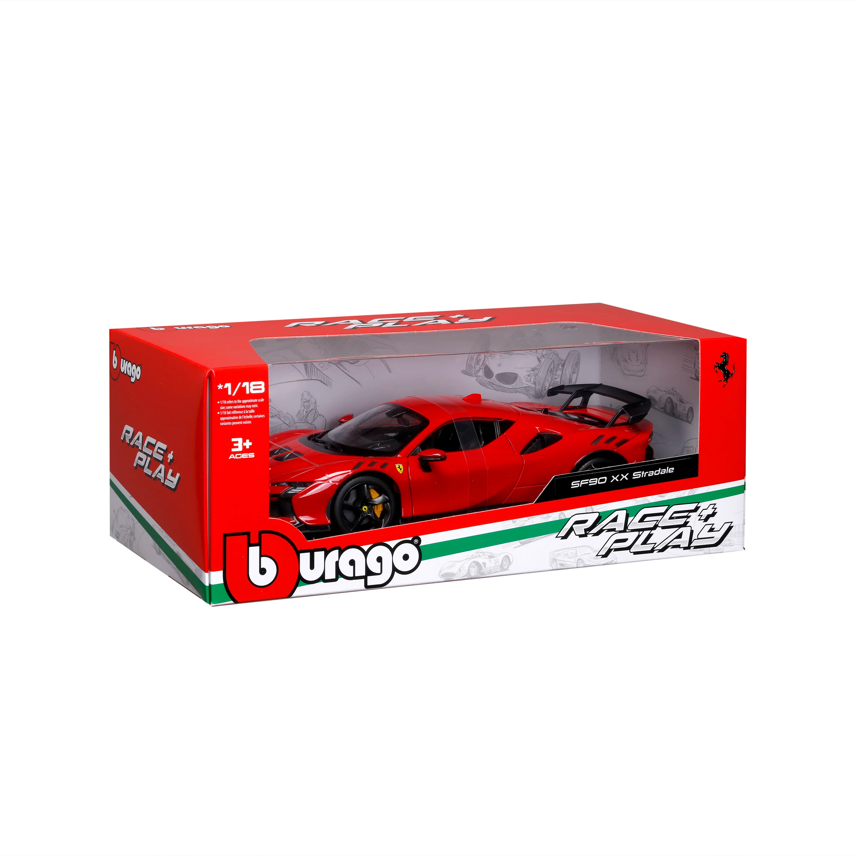 Ferrari SF90 XX Stradale 2024 Rosso Corsa 1:18 Scale Model - Image 2