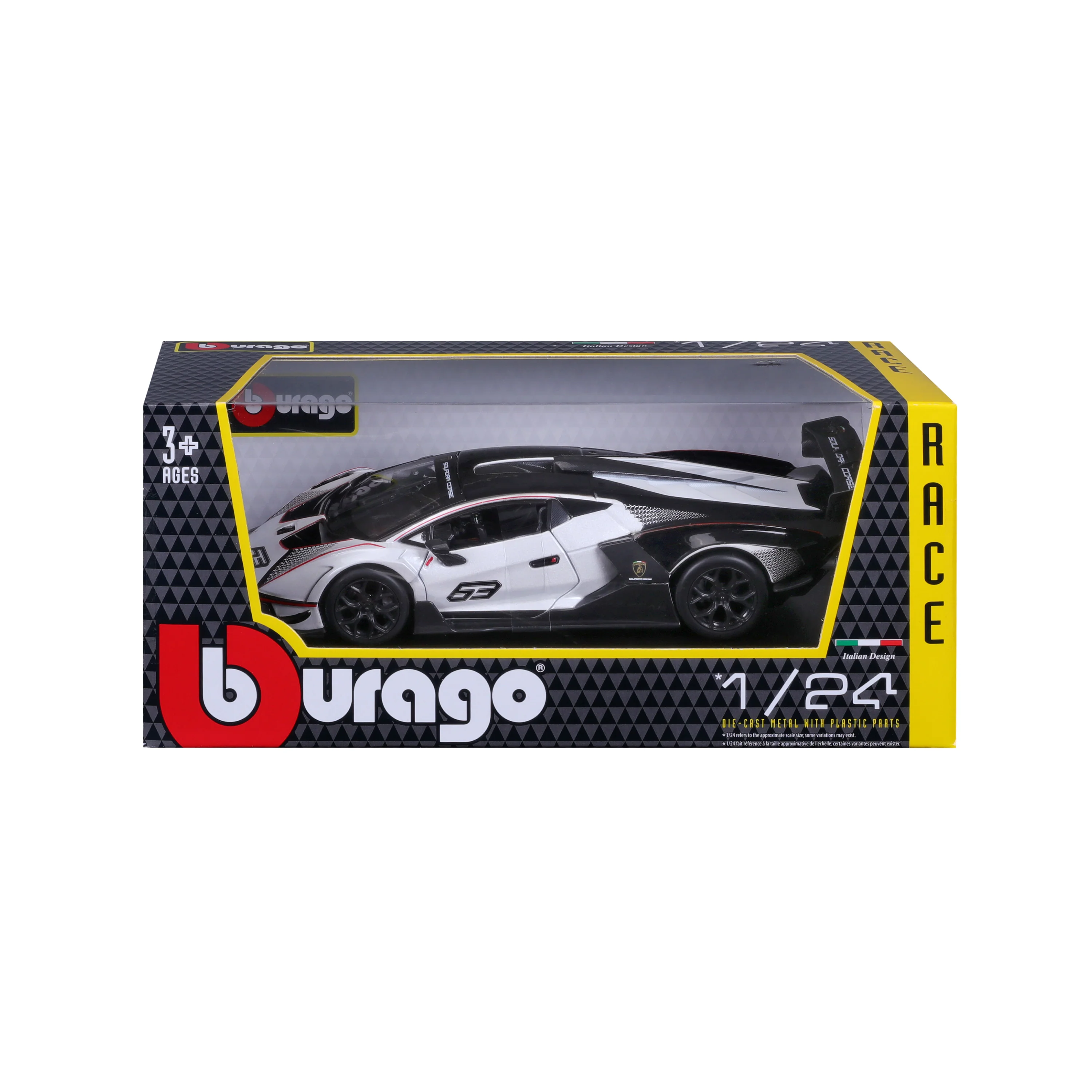 Lamborghini Essenza SCV12 1:24 black and white - Image 7