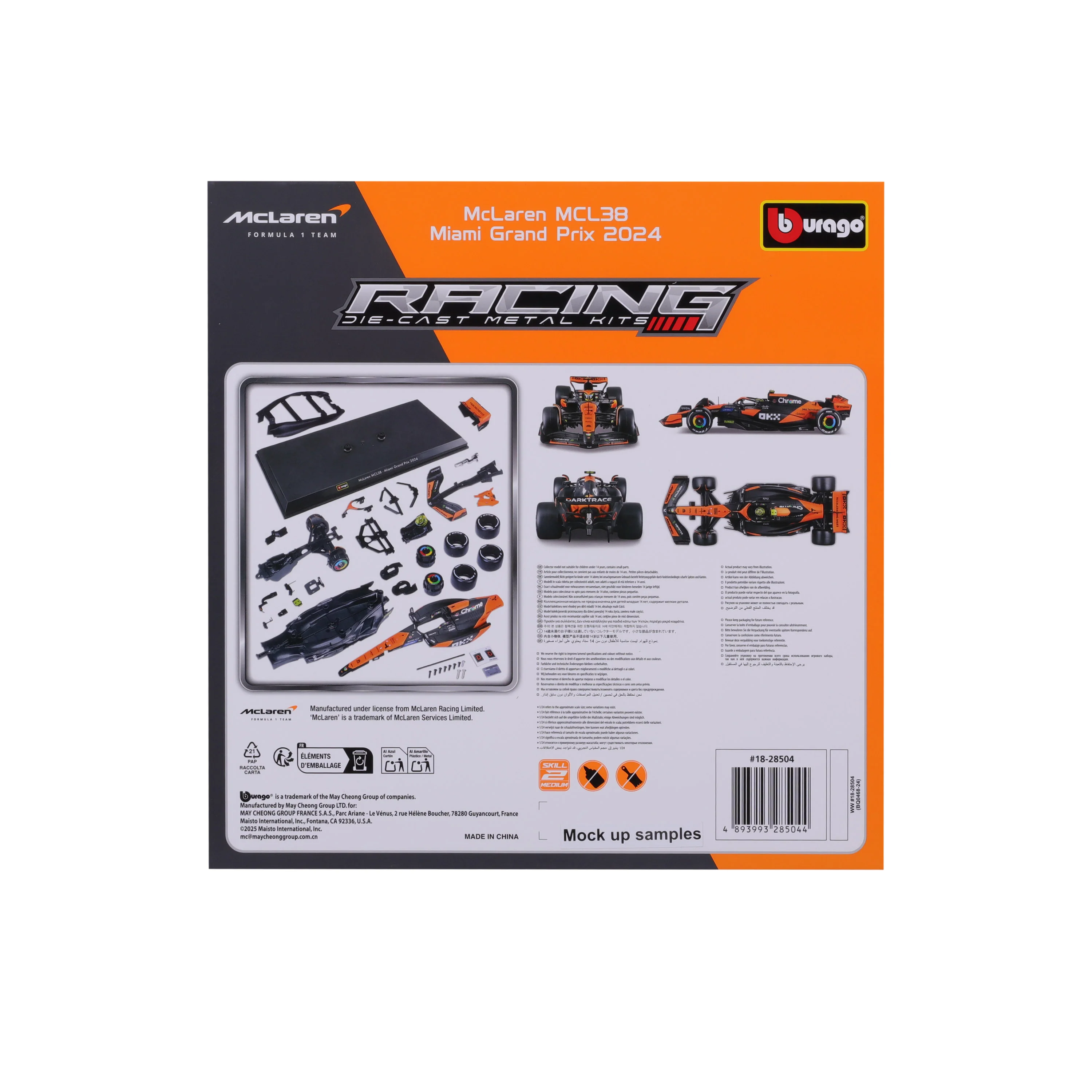 Model Kit McLaren MCL38 2024 #4 Lando Norris – Scale 1:24 - Image 7