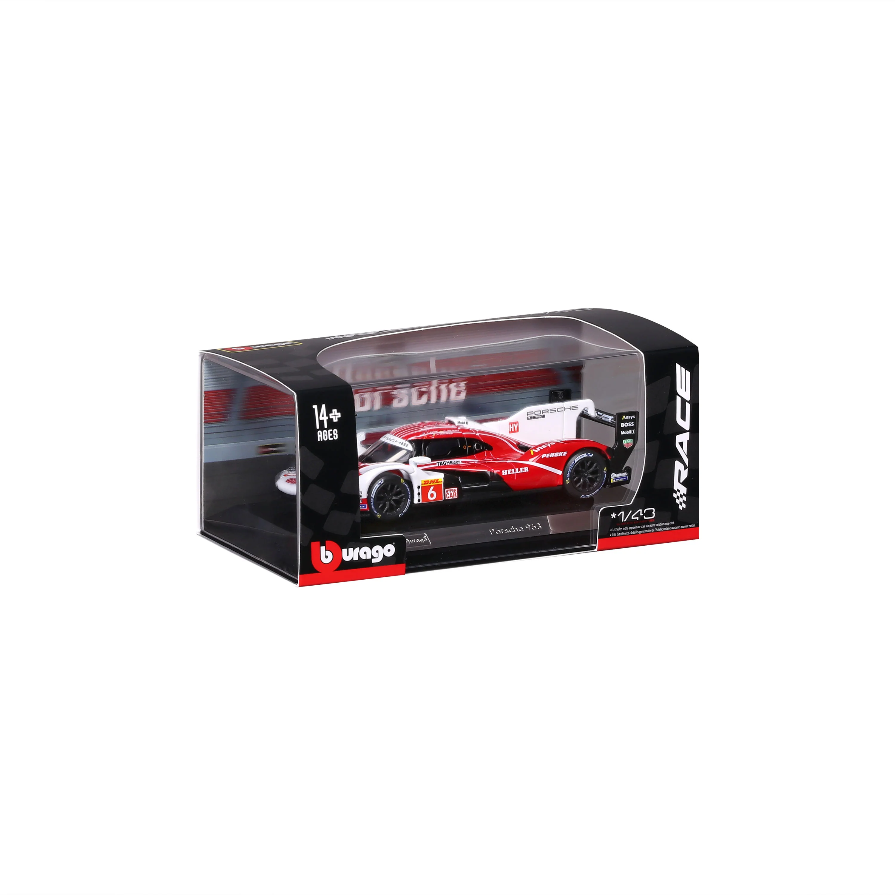 Porsche 963 #6 1:43 with display case - Image 2